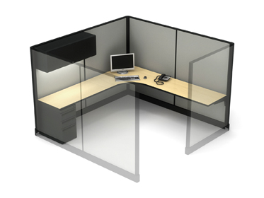 Used Haworth workstations with Bullet Desks3