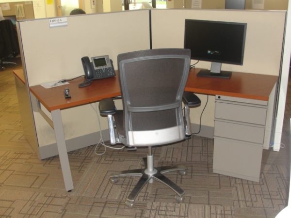 Used Knoll 120 degree workstations2