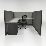 53” High Cubicles 6×8, One File
