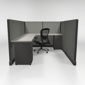 53” High Cubicles 6x8, Two Files