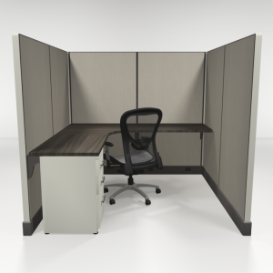 6X6 67" High Cubicles with One File