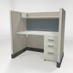 Call Center Cubicles 53″ High Loaded