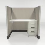 Call Center Cubicles 53″ High One File