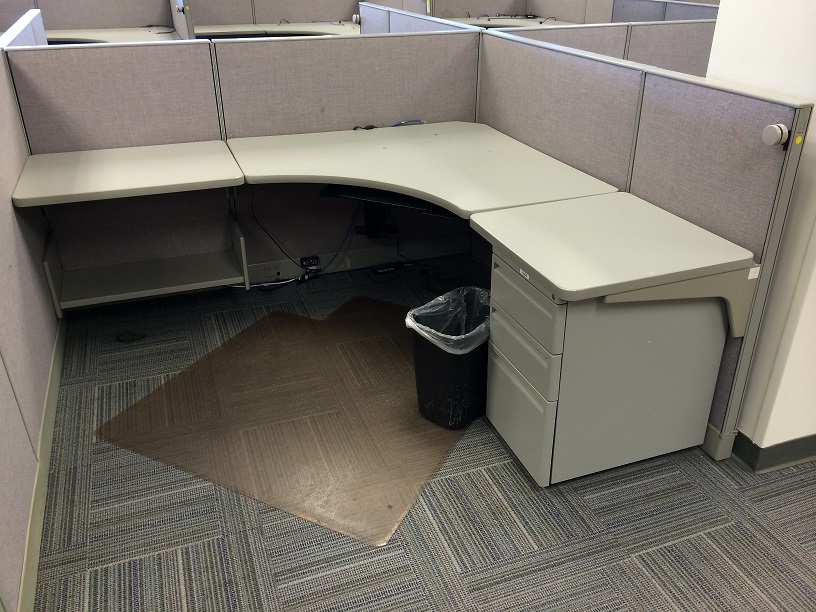 Haworth Places 6.5x6 cubicles with 44" high panels