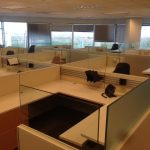 Rare Knoll Autostrada Cubicles with Glass