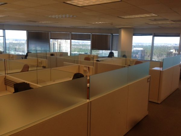 Rare Knoll Autostrada Cubicles with Glass