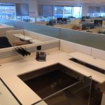 Rare Knoll Autostrada Cubicles with Glass