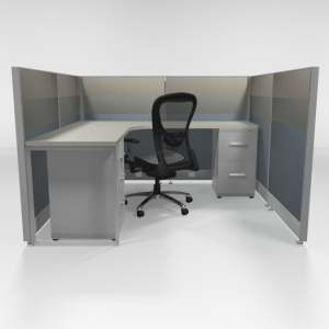 6X6 47" Tiled Cubicles with Two Files
