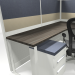 6X6 53″ Tiled Cubicles Loaded