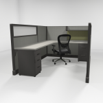 QuickCubicles 53″ Tall, Loaded