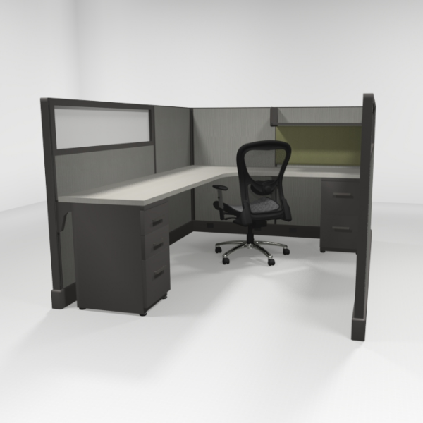 QuickCubicles 53" Tall, Loaded