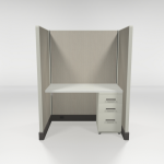 Call Center Cubicles 67″ High with One File