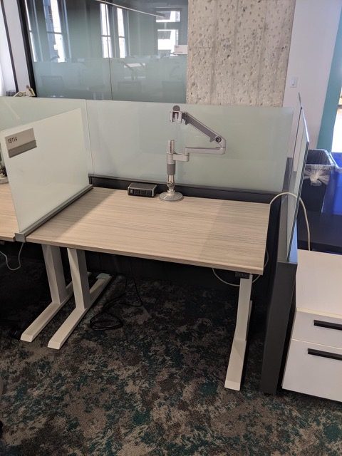 height adjustable steelcase benching cubicles 2
