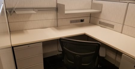 Office Cubicle with chair