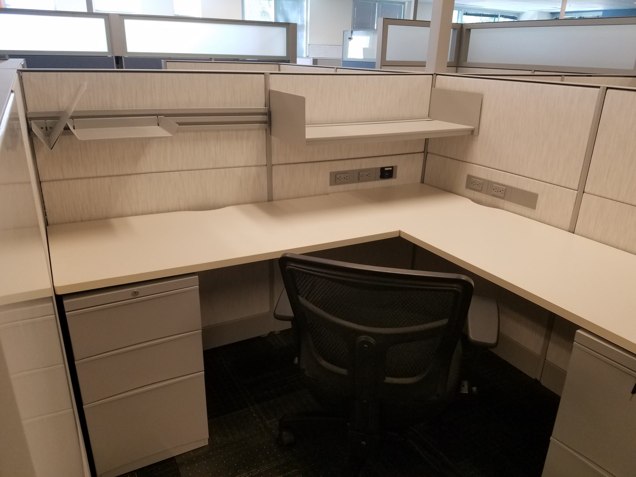 Office Cubicle with chair