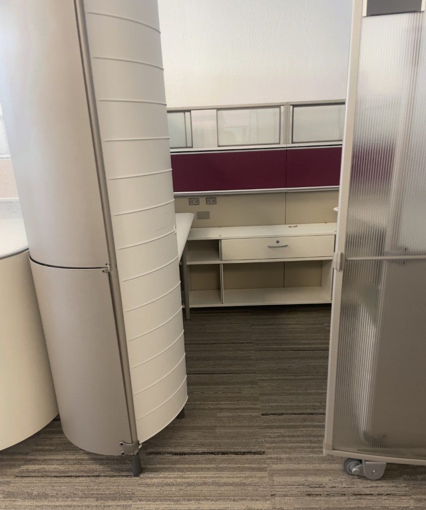 Herman Miller My Studio Cubicles 6X8, Rare Find, Sliding Glass Doors