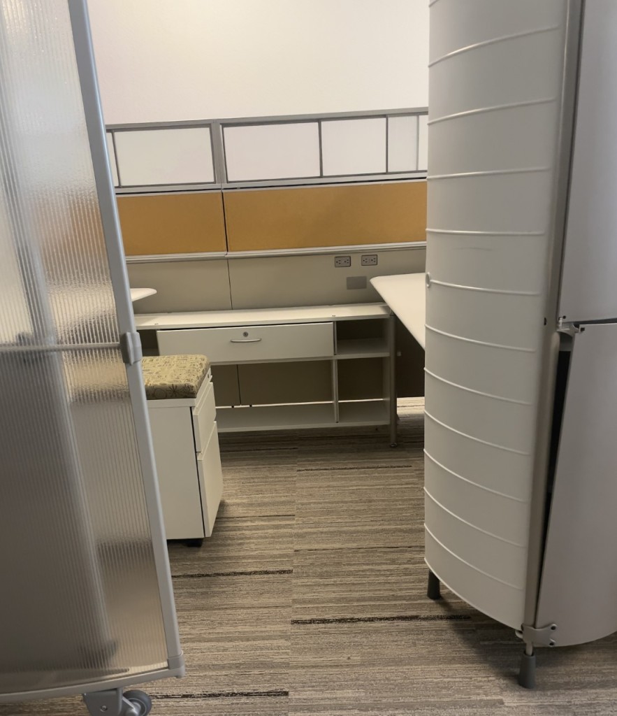 Herman Miller My Studio Cubicles 6X8, Rare Find, Sliding Glass Doors